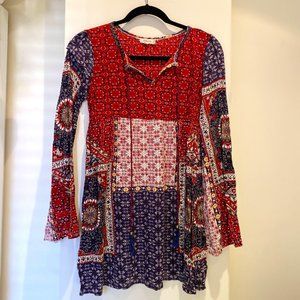 Kyla Seo Long Sleeve Bohemian Chic Tunic